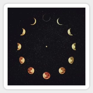 Moon phases Sticker